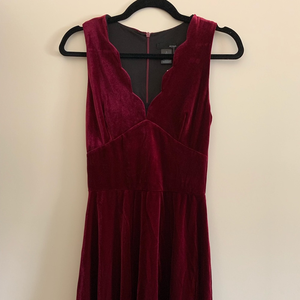 Burgundy/wine/maroon/red/cherry dress by Aqua!